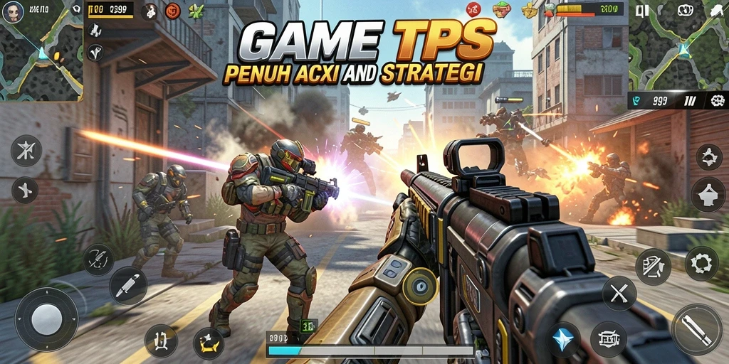 Tampilan dinamis dari gameplay TPS di 9399.