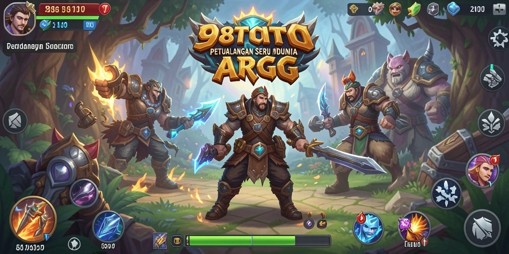 Tangkapan layar gameplay seru dalam dunia ARPG 98TOTO.