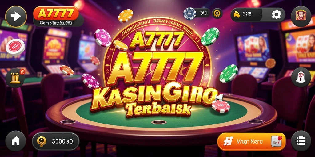 Tangkapan layar A7777 menunjukkan gameplay mendebarkan di Kasino.