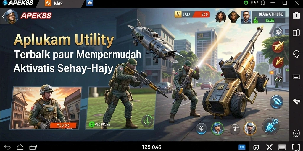 Tampilan antarmuka aplikasi Utility yang sederhana dan efisien.