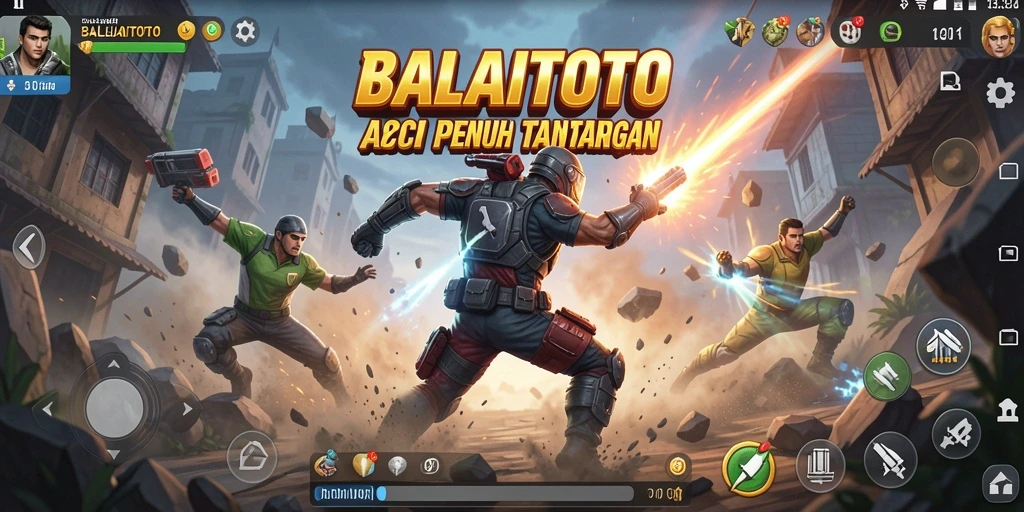 Tampilan gameplay BALAITOTO yang intens dan penuh aksi.