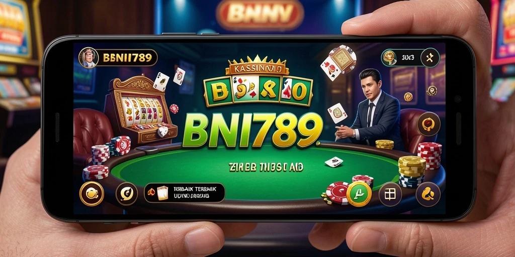Tampilan gameplay dan suasana kasino yang menggembirakan.