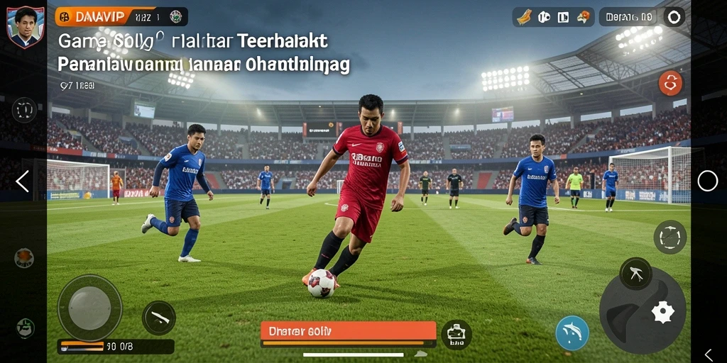 Tampilan permainan sepak bola yang mendebarkan di DANAVIP.