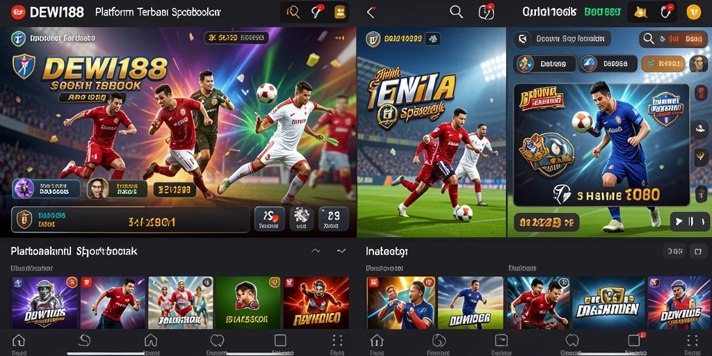 Screenshot menunjukkan antarmuka pengguna yang menarik dari DEWI188.