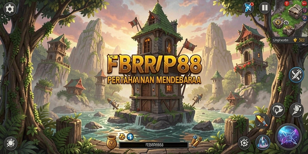 Tampilan gameplay seru dari FBRP88 dalam genre Tower Defense.