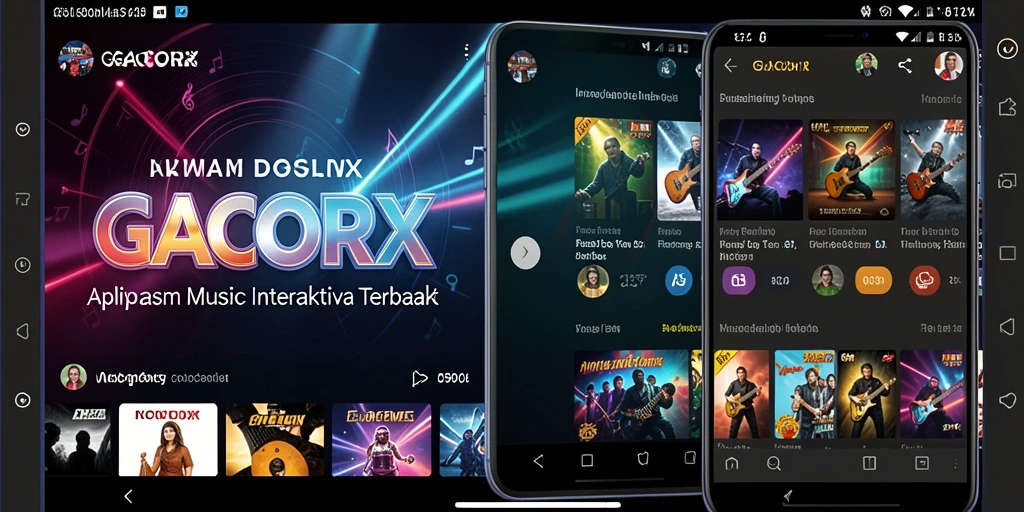 Screenshot gameplay GACORX menampilkan keseruan bermain musik.