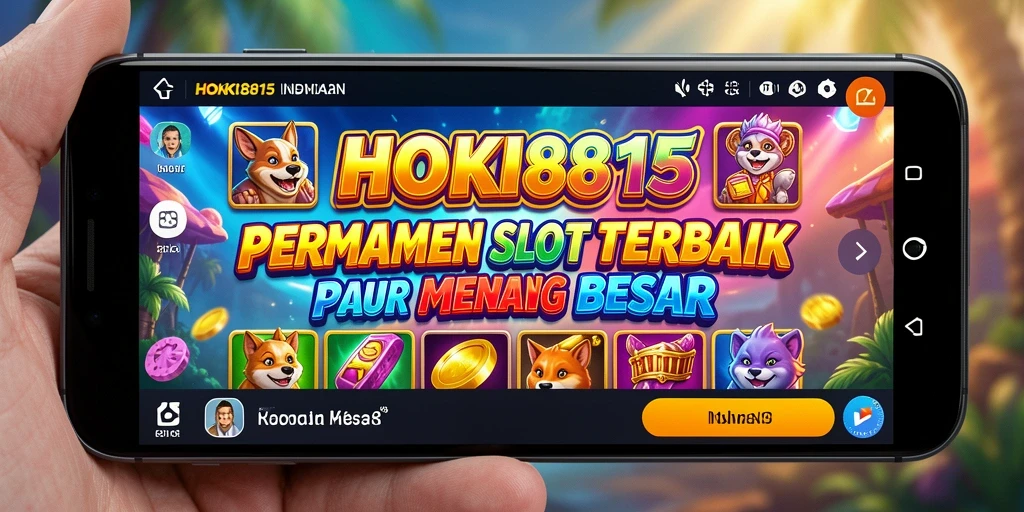 Tampilan gameplay HOKI8815 yang menarik dan penuh warna.
