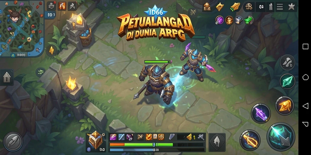 Tampilan gameplay seru dan mendebarkan di ID66, dunia ARPG yang menantang.