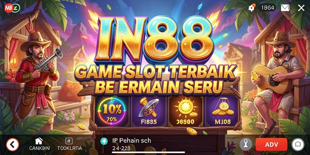 Screenshot gameplay IN88 menampilkan pengalaman seru bermain Slot.