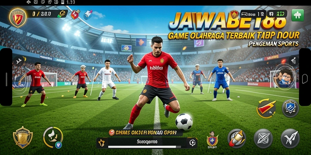 Menampilkan aksi seru dalam game olahraga JAWABET88.