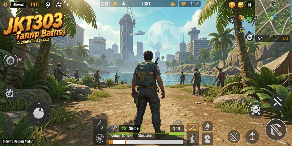 Gambaran gameplay JKT303 di dunia terbuka yang luas.