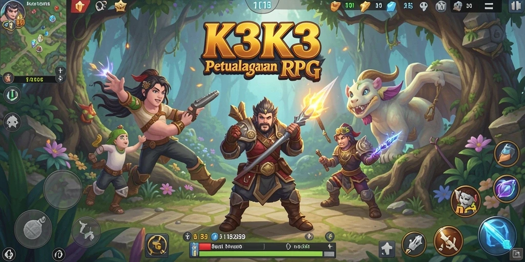 Tampilan gameplay seru di dunia RPG K3K3.