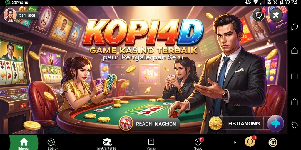 Tampilan gameplay KOPI4D yang mendebarkan dan penuh warna.