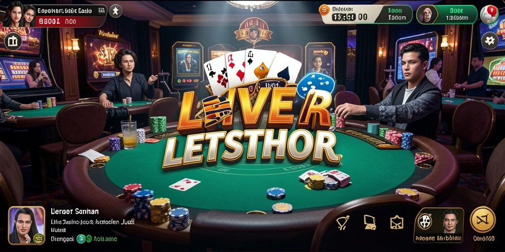 Tampilan gameplay Live Casino yang menarik dari LETSTHOR.
