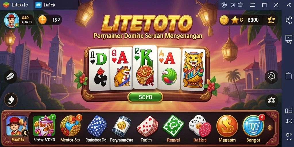 Tampilan gameplay seru dari LITETOTO yang penuh strategi.