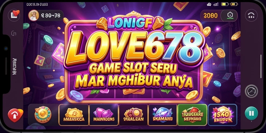 Tangkapan layar utama LOVE678 menampilkan gameplay yang seru dan interaktif.
