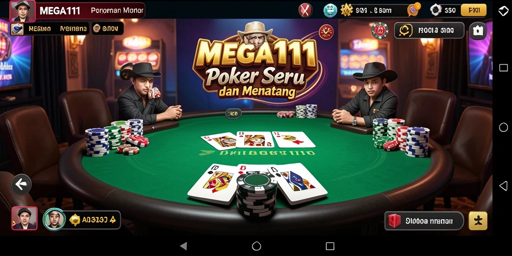 Gameplay menarik MEGA111 dengan pengalaman poker yang mendebarkan.