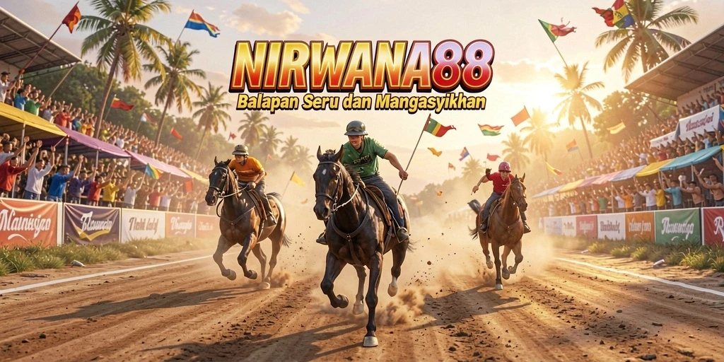 Gameplay balapan seru di NIRWANA88 dengan mobil kencang dan lintasan menantang.