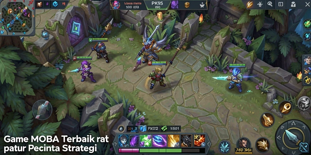 Gameplay seru dari PK95 dalam pertarungan MOBA.