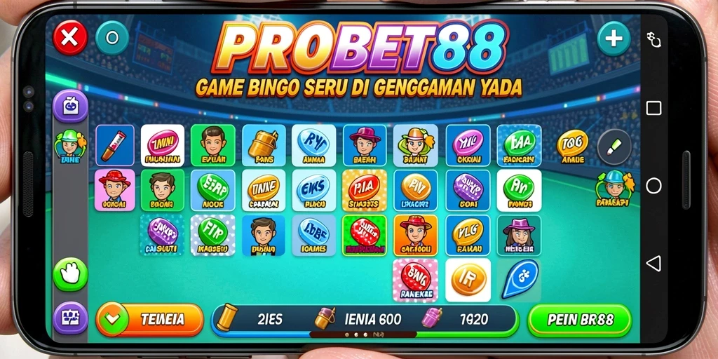 Tampilan seru permainan Bingo di PROBET88.