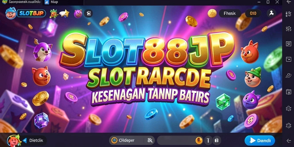 Screenshot menunjukkan gameplay SLOT88JP yang seru dan penuh warna.